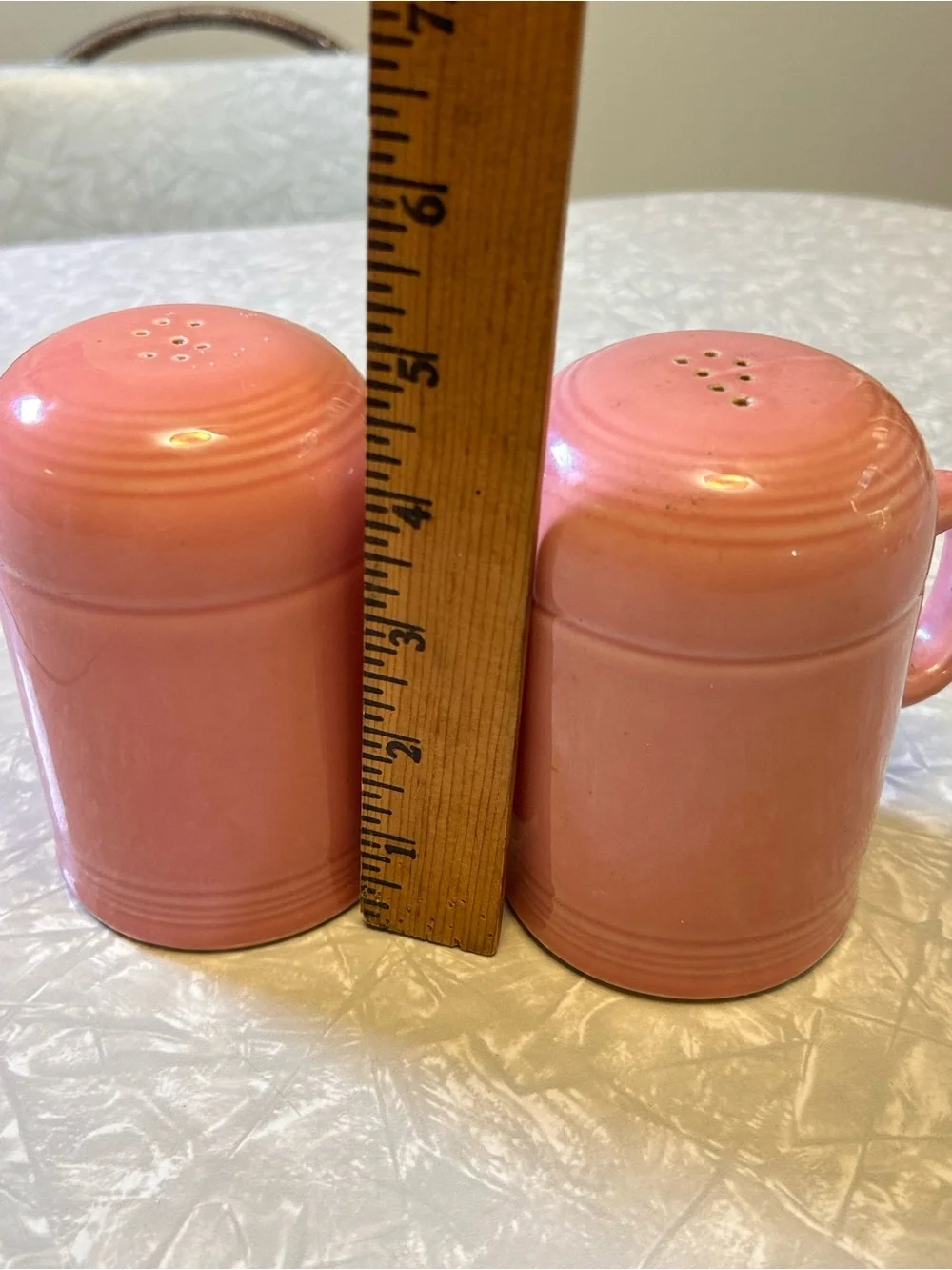 Fiestaware Peony Ceramic salt & Pepper Shakers Set of 2